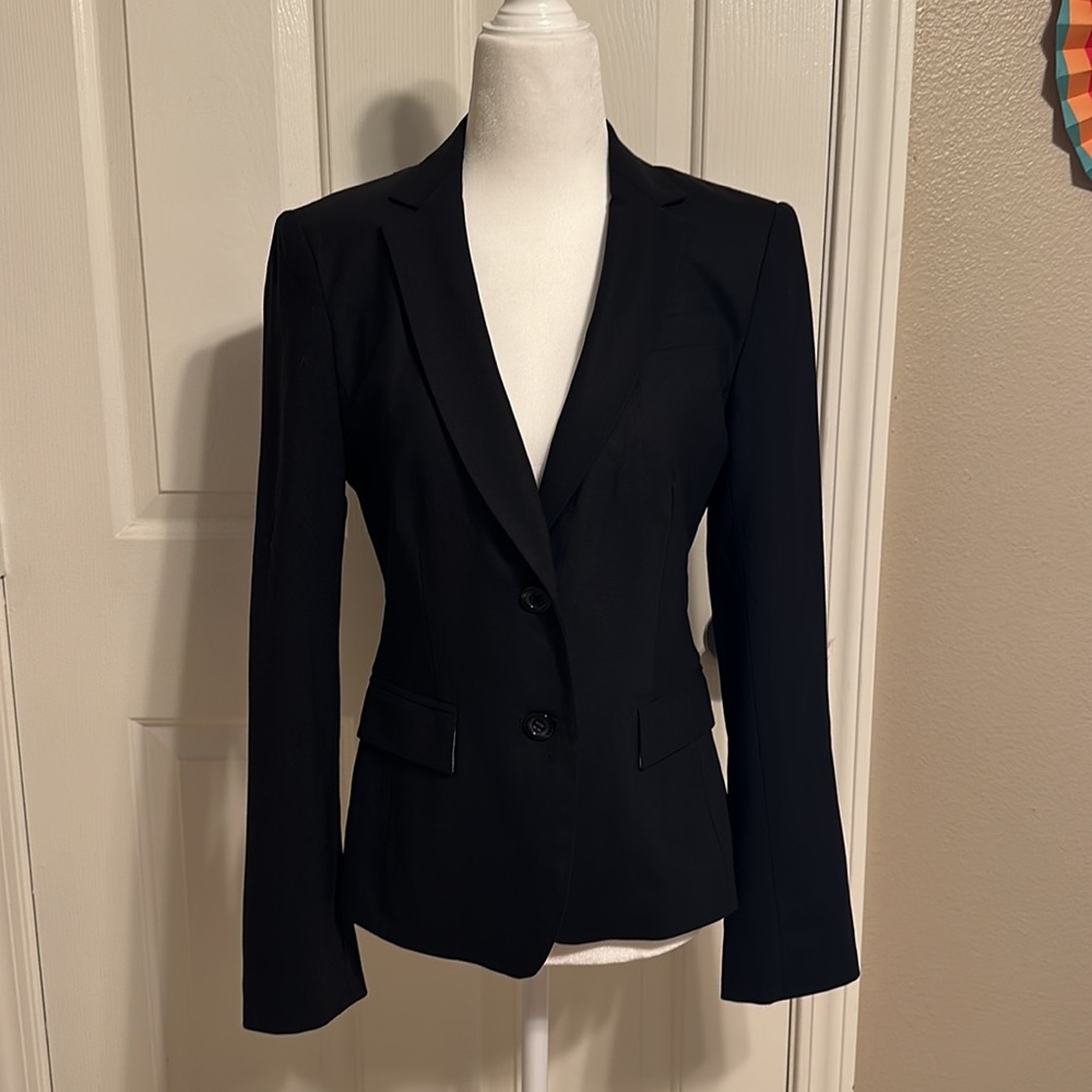 Banana Republic, Black Blazer, Size 6 (stretch)